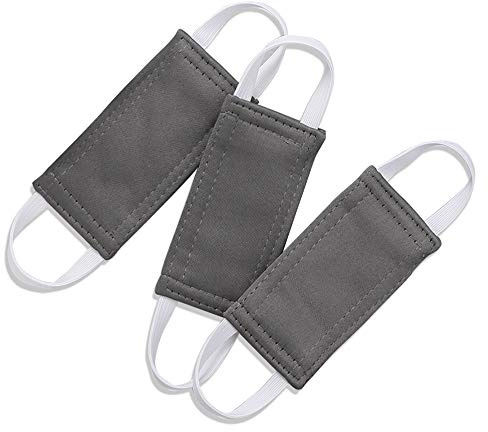 PONY DANCE Baby Door Latch Cover Closer - Nursery Door Silencer with Strong Elastic Straps, Thick Solid Cushion for Noise Reduction, Prevents Slamming, 3 Pieces, 4W x 2L Inches, Grey