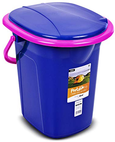 Green Blue GB320 Mobile Campingtoilette 19L | Tragbare Reisetoilette mit max. Tragkraft bis 130kg | Ideal für Camping, Reisen und Outdoor-Aktivitäten