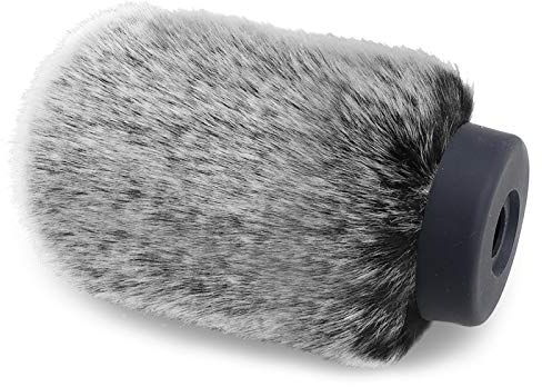 YOUSHARES Windschutz für Rode NTG VideoMic and Microphones Popschutz Chemiefaser Windgeräusche Reduzieren(Länge 3,9 ,Schwarz und Weiß)