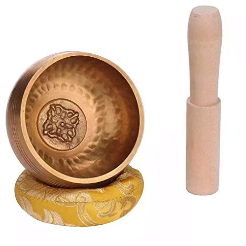 BDXZJ 8cm Bol Chantant Tibétain, Bol de Chant Martelé à La Main Tibétaine, Bol Tibétain Bol de Méditation, Peut Produire Une Résonance Vibratoire, Fait À La Main Au Népal