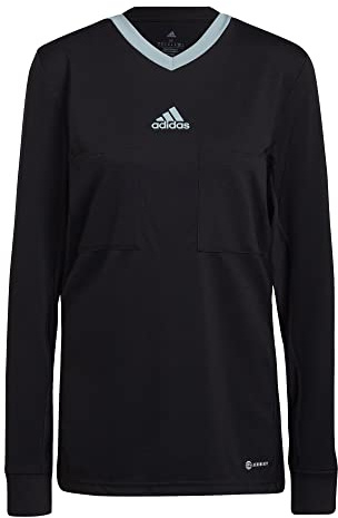 Adidas, Ref 22 JSY Ls, Langärmliges T-Shirt, Schwarz, L, Mann