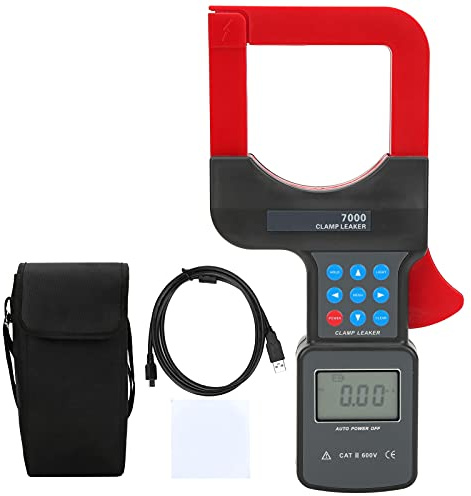 Leakage Clamp,ETCR7000 Leakage Clamp Meter AC 0.00mA‑2000A Portable LCD Leakage Current Tester