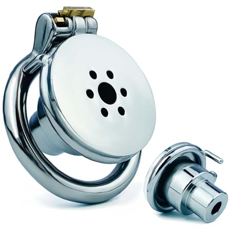 LYAMais geschlossener Edelstahl Keuschheitskäfig 2022 neu Peniskäfig Herren Keuschheitsgürtel Chastity Cage Peniskäfig Mit 4 Verschiedene Größen Penisring（Ring:45mm）