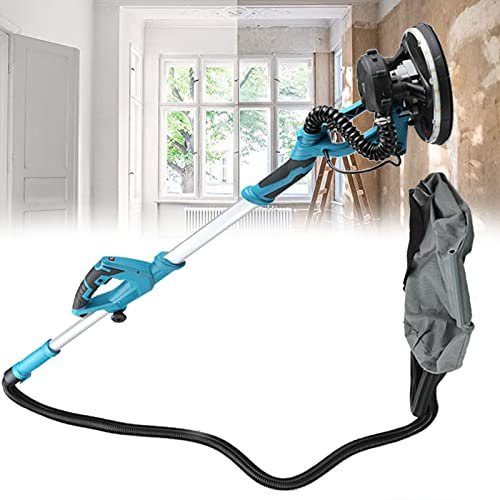 BEESOM Ponceuse à Bras Ponceuse Girafe,1800W Ponceuse Murale De Plafond, Ponceuse électrique avec Aspirateur, Ø230 mm/1000-2100rpm,avec Lumière LED et Sac à Poussière,100sandpaper