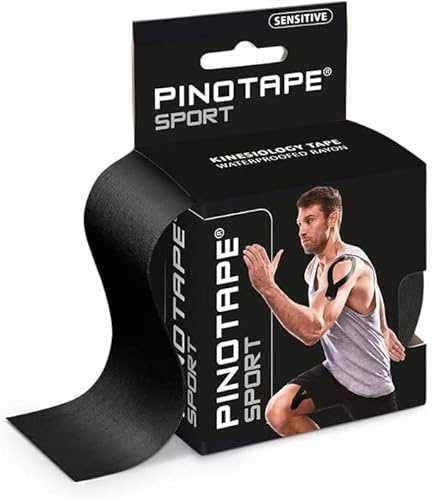 Pinotape Kinesiotape Sensitiv Light Black 5 cm x 5 m Wasserfest