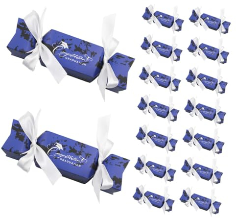 Healeved 50stücke Abschlussfeier Süßigkeitenboxen Aus Papier Elegante Geschenkverpackung Für Gratulation Für Abschlussfeiern Und Party-dekorationen Niedliche Klassische Designs Mit
