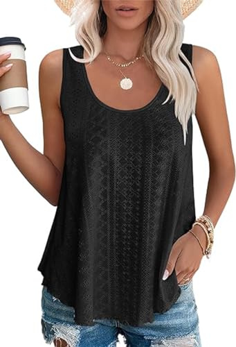 Damen Tank Top Sommer Cami Blusen Tops Oberteile Ärmellose Camisole Shirt