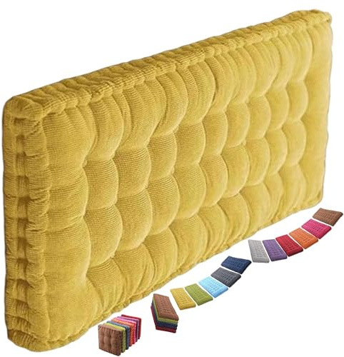 uyeoco 8-10cm Dickes Bankauflage Bankkissen, Sitzkissen Bank Sitzauflage Innen Outdoor, Gute Qualität Waschbare Gartenbank Auflage, Rechteck Sitzkissen Groß Für Stuhl Boden Bürostuhl(2@,40x150cm)