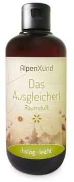 AlpenXund Raumduft Das Ausgleicherl, Duftrichtung Holzig-Leicht, Diffuser-Nachfüllpackung 250ml