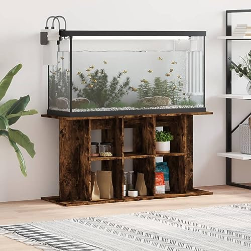 Xichuzi Aquariumständer Räuchereiche 120x40x60 cm Holzwerkstoff, Aquarium Unterschrank, Aquarium Schrank, Aquariumschrank, Aquarium Tisch, Aquarium Stands