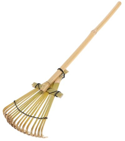 iplusmile Rastrillo De Jardín Japonés De Bambú Herramienta De Jardín Ligera para Nivelar y Acondicionar Terrenos para Parques y Patios