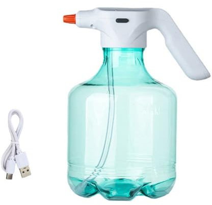 QUEENYARD Regadera eléctrica de 3 litros, botella rociadora automática adecuada para jardinería al aire libre con boquilla ajustable