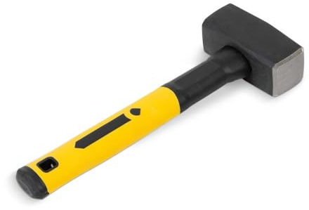 blizz-z Fäustel profi mit Fiberglasstiel Gewicht: 1,5 kg - 1 Stück | Breite: 11 cm, Stiellänge: 27 cm - Robuster Fäustel - ergonomisch und einfach in der Handhabung - Made in EU