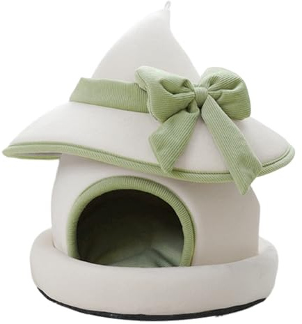 Kaninchenhaus Für Innenräume - Niedliches Warmes Kaninchenhaus Mit Süßem Hut | Entfernbarer Hamsterkäfig | Für Chinchilla Meerschweinchen Frettchen Igel Hühner Kätzchen Kleine Tiere Zuhause Innen
