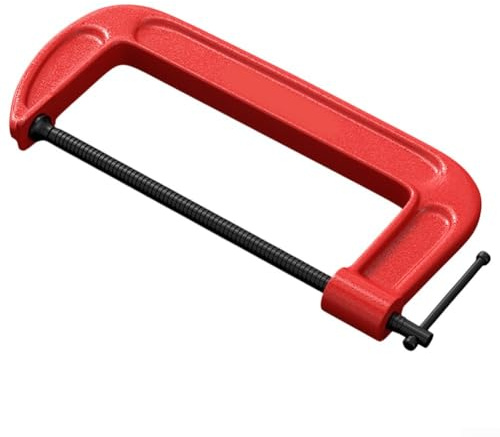 Pince réglable en forme de G pour le travail du bois, collier de serrage en acier forgé robuste avec réglage de l'angle à 90°, convient pour le métal, le bois, le plastique et la pierre, 12-12 (30,5