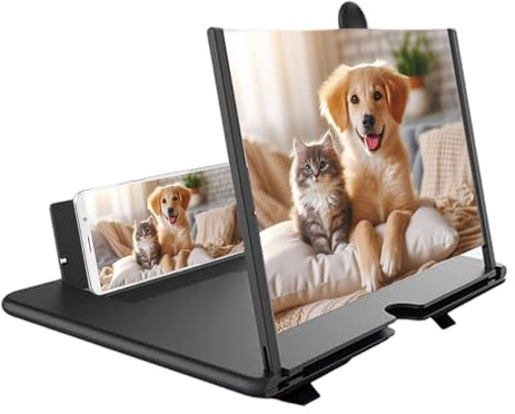 Lente Di Ingrandimento Per Schermo - Ingranditore Per Computer 3D HD | Ingranditore Per Telefono Cellulare - Per Bambini E Anziani, Per Guardare Video, Per Serate Film, Per Casa E Viaggio