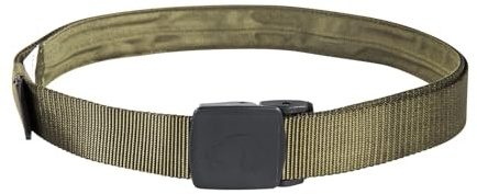 Tatonka Pengabälte Travel midjebälte 30 mm – bälte med sekretessfack på insidan – 130 cm lång/3 cm bred (oliv)
