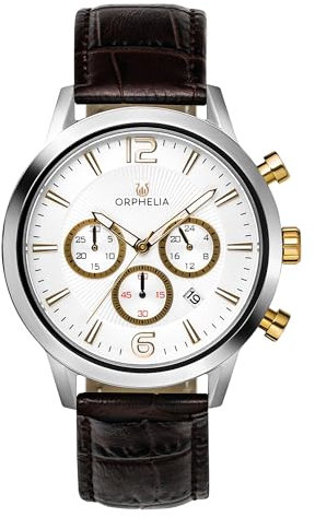 Orphelia HerrenArmbanduhr Chronograph Quarz Leder OR81801