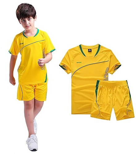 Coralup Kids Adults Sports Shorts Sets Football&Basketball Uniform Jerseys Tracksuit Training Suits Summer Beach Short Sleeve Set 120-195cm
