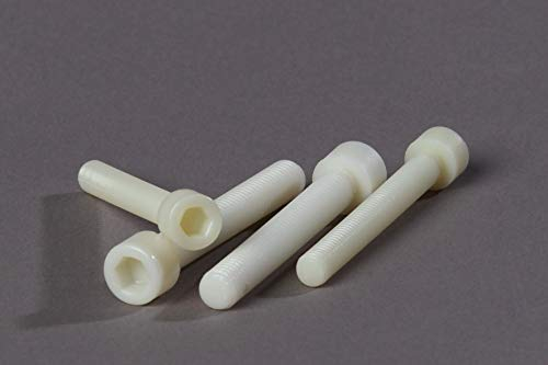 PD® Innensechskantschrauben M12x80 mm (ähnl. DIN 912 / ISO 4762) | Zylinderschrauben mit Innensechskant aus Nylon | Zuschneidbare Kunststoffschrauben | 6 Stück