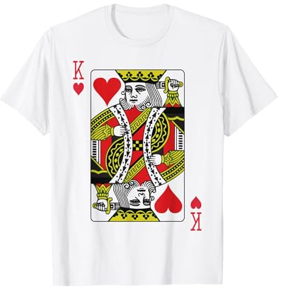 HERZKÖNIG KING Fasching Karneval Kostüm Spielkarte T-Shirt