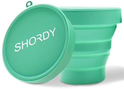 SHORDY Stérilisateur de Coupe Menstruelle - Étui en Silicone Pliable - Récipient pour Bouillir et Stériliser Votre Coupe - Passe au Micro-Ondes - Compact et Pratique pour Voyager et Ranger