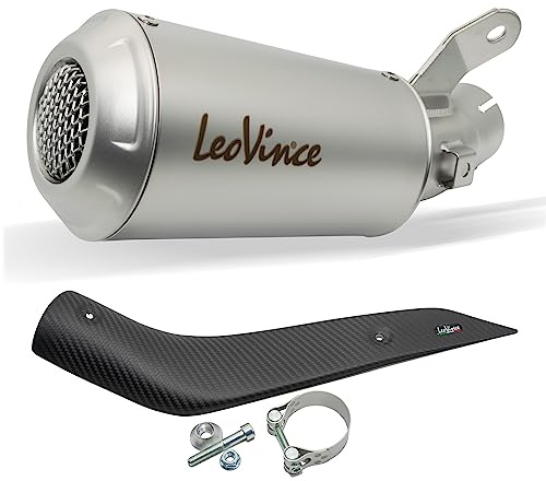 Endschalldämpfer LeoVince SLIP-ON LV-10 mit Zulassung, Edelstahl & Carbon Hitzeschild für Suzuki GSX-S 950/1000 / GT