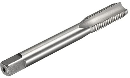 QUARKZMAN M10 x 1.25 Métrico Rosca Fresado Machos x 1uds H2 Recto Flautas Máquina Macho para Rosca Reparación, [Alta Velocidad Acero, Sin Recubrimiento]