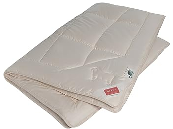Hefel Bettdecke Bio Wool Winterdecke Double 100% Schafschurwolle (kbT) 465 g/m² 155 x 220 cm