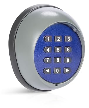 CO-Z Clavier à Code sans Fil pour Système de Sécurité Moteur Ouverture de Portail Domestique Portée 200m Porte Intelligente Intérieur et Extérieur Serrure de Porte sans Clé 433.92MHz