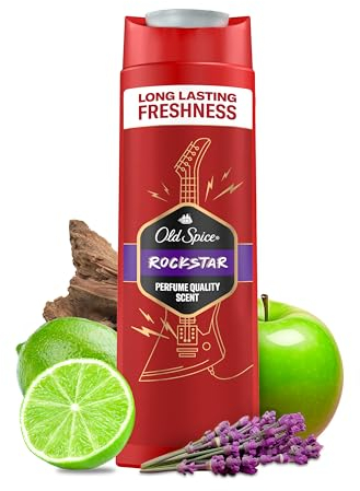 Old Spice Rockstar 3-in-1 Duschgel für Haar, Gesicht und Körper 400 ml, langanhaltende Frische, Duft von Parfumqualität, Tiefenreinigung