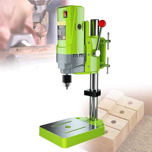 MNBVH Multifunctional Bench Drill With Stroke Scale,5-speed Adjustable Desktop Drilling Machine 0-2800r/min,Clamping Range 1.5-13mm Height 710W
