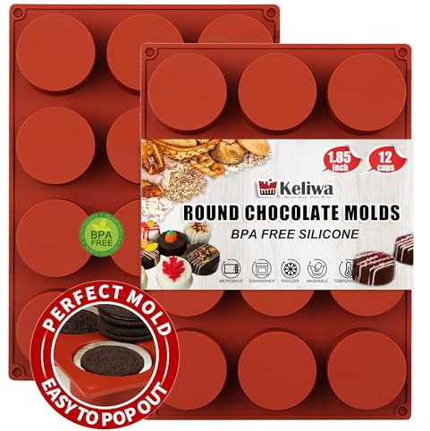 (2 Pack) 6 Holes Heart Shaped Silicone Mold For Chocolate Cake - Heart Silicone Mold for Making Jelly Pudding Handmade Soap Mould Candy Making