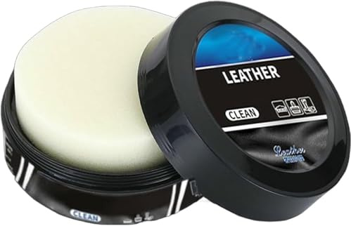 Crème de nettoyage et d'entretien du cuir – Pâte de réparation et d'après-shampoing pour cuir de voiture, nettoyage en profondeur pour l'intérieur, protection imperméable, restaure et revitalise le
