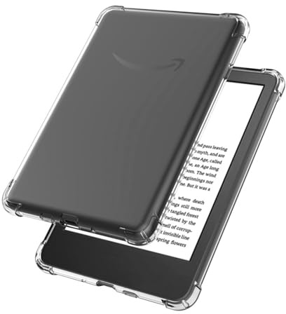 Hülle Durchsichtig für 6.8 Zoll Paperwhite 11. Generation für Kindle – Case Transparent Geeignet für Basic, Hülle für 6.8 Zoll für ebook für Kindle, Schutzhülle für Geräte mit Airbag-Ecken