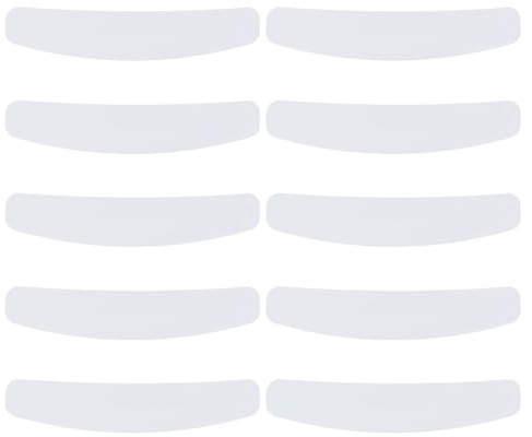 HOBBIESAY 10Pcs White Tab Collar Replacement for Clergy Shirt Plastic Tab Collar Inserts for Priest Shirt for Men and Women Collar Card Accessory,16.1x3.2cm/6.34x1.26 Inch