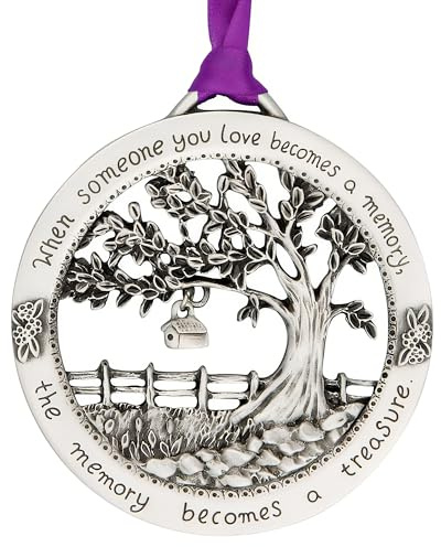 Tree of Life Metal Ornament, DIY Christmas Tree Hanging Circle, Car Rearview Mirror Decoration, Family Ornament for Home Décor, All Season Accessories, Holiday and Christmas Decoration