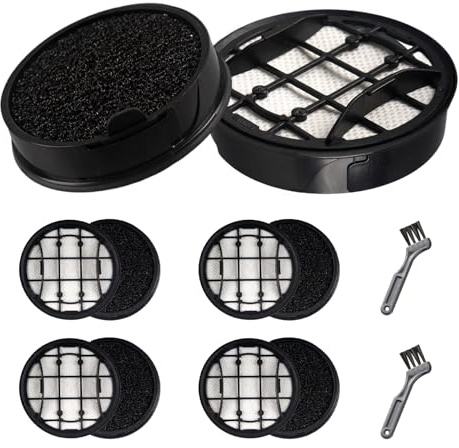 4 PCS XV1681/01 Filter Waschbar Kompatibel mit VC7000/8000-Serie XC7053 XC7055 XC7057 XC8055 XC8057, + 2 Reinigungsbürste, Staubsauger Filter Staubsauger Ersatzteile und Schaumstofffilter