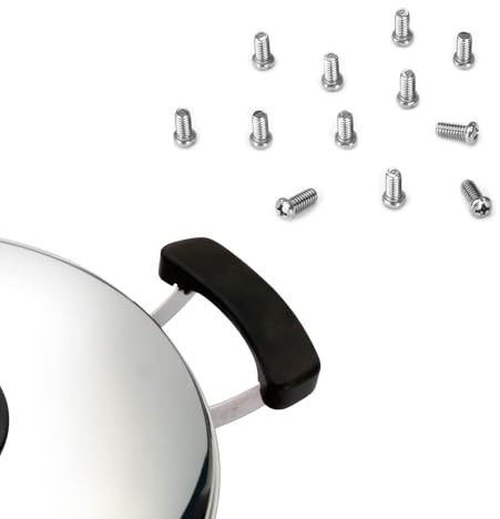 OPPAHA IMCO - Tornillos para asas de ollas modelo 900, repuesto de acero inoxidable para reparación de asas, juego de 12 tornillos, fabricado en Italia, rosca dedicada, instalación fácil