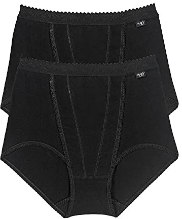 Sloggi Damkontroll maxi trosor 2-pack, Svart, 44 SE