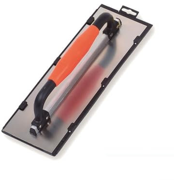 Platoir courbe inox – Poignée 2 mains fermée avec manchon – Lame trempée 0,6 mm – Monture aluminium – Finition précise des joints