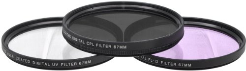 67mm Filtres UV CPL FLD Kit de 3pcs Pour NIKON DSLR D3200 D3100 D3300 D3000 D5000 D5200 D5300 D5100 OBJECTIF LENS 18-105, CANON DSLR EOS REBEL T3i T2i T4i T5i 550D 600D 700D 650D OBJECTIF LENS 18-135