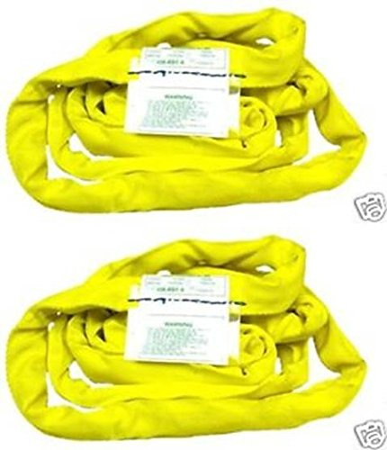 BA Products 38-RSY-8-x2, 8' Yellow Round Sling (Set of 2)