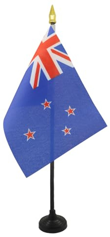 AZ FLAG Bordsflagga Nya Zeeland 15x10 cm 100D Polyester Plastfot
