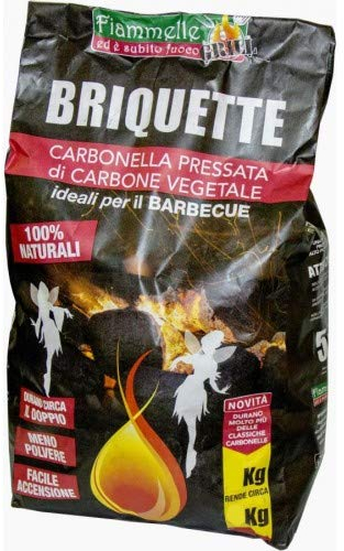 Cereria Carlo Attaches de Fiambk/3 Fiammelle briquettes de Charbon de Bois, 3 kg, Noir, 200 x 100 x 480 cm