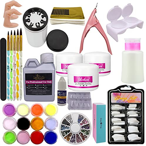 kit de uñas Kit Profesional Completa de para Uñas Acrílicas Decorar Arte Uña Manicura
