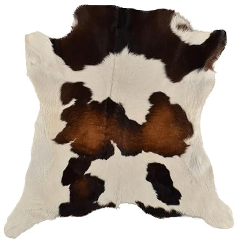 generisch MINI KUHFELL KALBFELL BRAUN Weiss Mehrfarbig CA. 80 x 90 cm DEKO Fell VON KUHFELLE ONLINE
