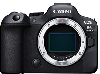 Canon EOS R6 Mark II Full Frame Mirrorless Camera Body Only | 24.2-megapixels, up to 40fps continuous shooting, 4K 60p, up to 8-stops IS and Dual Pixel CMOS Auto Focus II Black