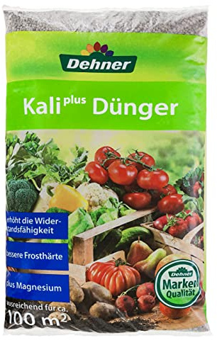 Dehner Kali-Plus Dünger, für Gemüse, Obst und Zierpflanzen, 10 kg, für ca. 100 qm