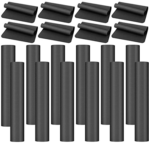 LEIFIDE 10 Pack Yoga Mats Bulk, 68'' x 24'' x 4mm Thick Yoga Mats for Kids and Adult Gym Bundle Latex Free Exercise with Non Slip Texture for Outdoor Pilates or Workout(Black)